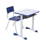 Kit Escolar Individual AZUL – (Mesa e Cadeira) – INFANTIL – MADEIRA – COR AZUL – 40085 Magazine Office 6