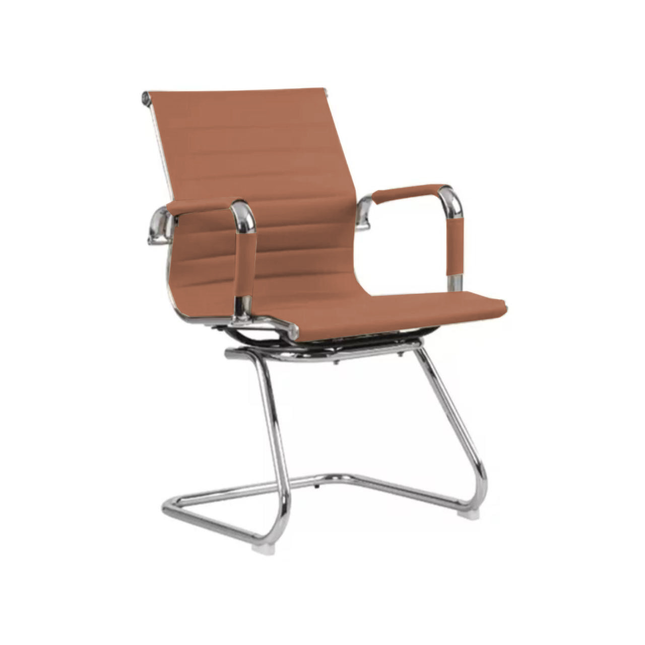 Cadeira Presidente Charles Eames Esteirinha FIXA – CARAMELO – 32884 Magazine Office